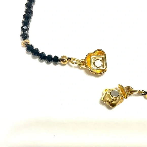 Black Spinel and FW Coin Pearls long necklace - Picture 8 of 8